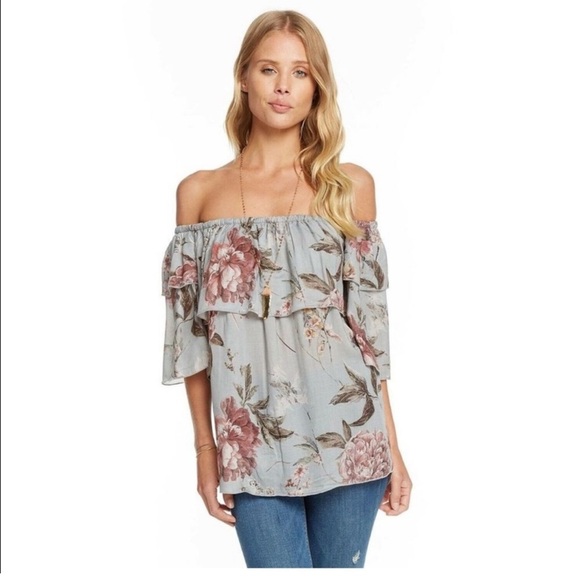 NWT Chaser Off Shoulder Bloom Heirloom Floral
Blouse - Picture 2 of 6